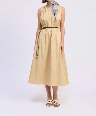 En Saison Women's Cecilla Midi Dress In Khaki In Neutral