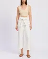 En Saison Women's Courtney Scallop-hem Pants