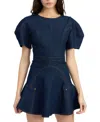 En Saison Dakota Denim Minidress In Indigo