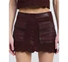 En Saison Delphine Mini Skirt In Burgundy