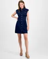 En Saison Women's Eliana Denim Minidress In Purple