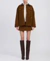 En Saison Eloise Chore Jacket Brown In Brown