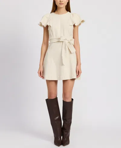En Saison Women's Gwendolyn Denim Mini Dress In Off White