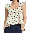 En Saison Women's Josephine Top In Natural And Black In Multi