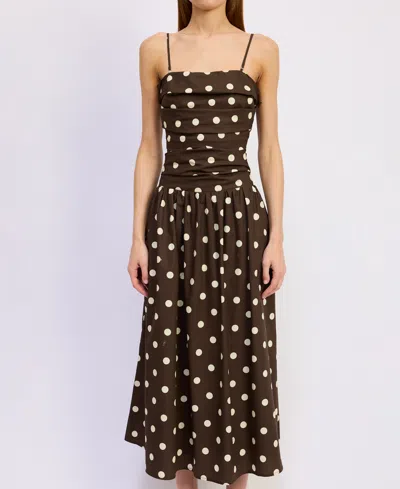 En Saison Women's Lainey Sleeveless Maxi Dress In Brown