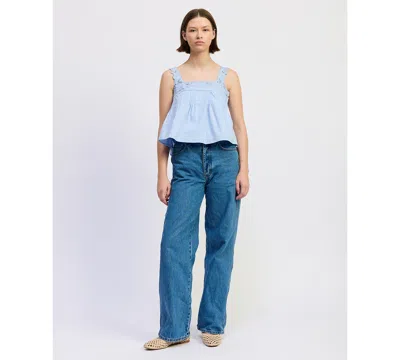 En Saison Women's Lucy Square Neck Top In Blue