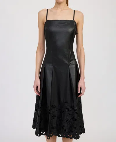 En Saison Women's Nelly Square Neck Midi Dress In Black