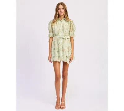 En Saison Women's Paloma Short-sleeve Mini Dress In Neutral