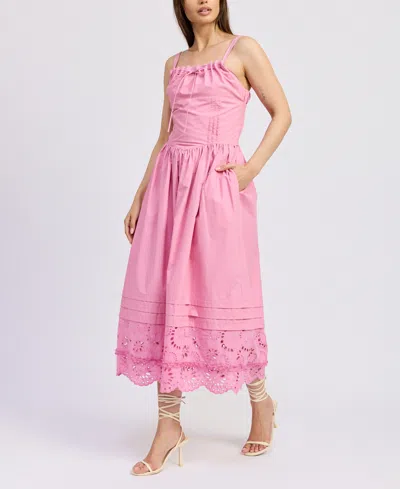 En Saison Women's Peyton Cotton Midi Dress