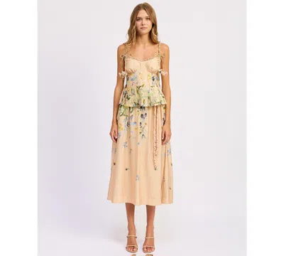 En Saison Women's Sleeveless Scoop Neck Carrera Top In Neutral