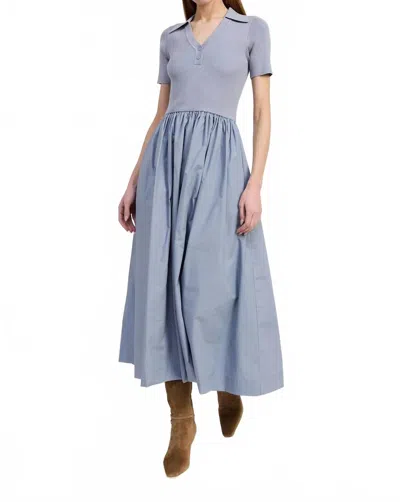 En Saison Women's Stenson Mixed Media Dress In Purple In Blue