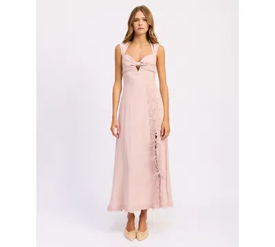 En Saison Women's Tailored Megan Sweetheart Neck Maxi Dress In Pink