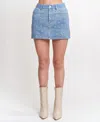 En Saison Women's Tarak Mini Skirt In Blue