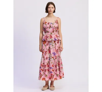 En Saison Women's Tusla Scoop Neck Peplum Top In Multi