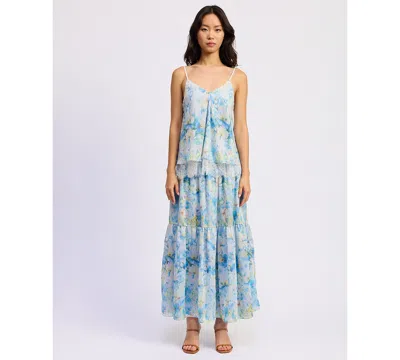 En Saison Women's Vivian V-neck Top In Blue