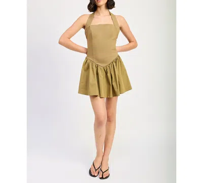 En Saison Women's Wren Mini Dress In Khaki