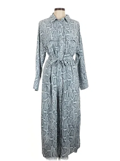Pre-owned Ena Pelly Casual Dress In Gray