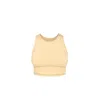 Enact Women's White / Brown / Yellow Touch Ultra Top In Neutral
