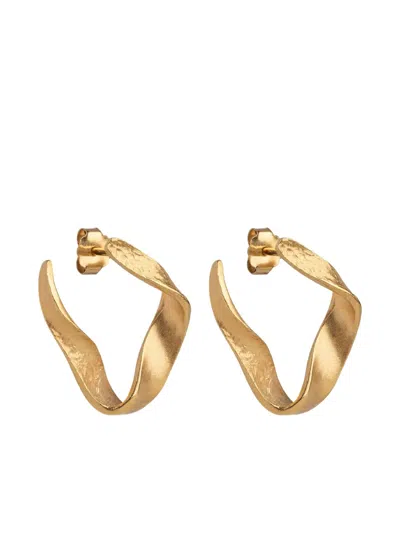 Enamel Copenhagen Dalia Twisted Earrings In Gold