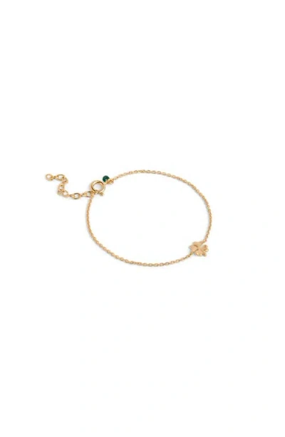 Enamel Copenhagen Four-leaf Clover Bracelet In Gold
