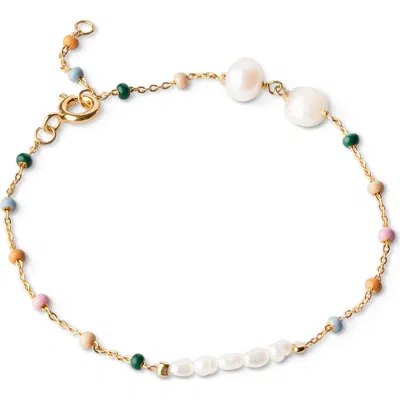 Enamel Copenhagen Lola Perla Bracelet In Gold