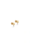 Enamel Copenhagen Mio Pearl Studs In Gold