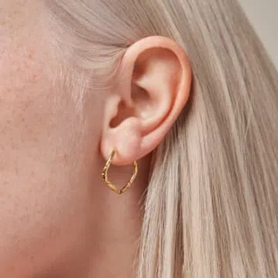 Enamel Copenhagen Sway Hoop Earrings-gold
