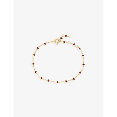 Enamel Copenhagen Womens Copper Lola 18ct Yellow Gold-plated Sterling-silver Enamel And Bracelet