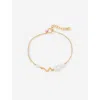 Enamel Copenhagen Womens Gold Pearlie Twist 18ct Yellow Gold-plated Sterling-silver And Freshwater B In Gold
