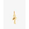 Enamel Copenhagen Womens Adventurous Mushroom 18ct Yellow Gold-plated 925 Sterling Silver Earring Charm 925s/gp
