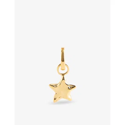 Enamel Copenhagen Womens Star Energy 18ct Yellow Gold-plated 925 Sterling Silver Earring Charm 925s/gp