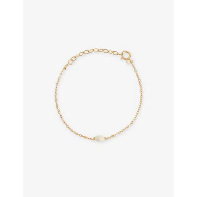 Enamel Copenhagen Womens  Balloon 18ct Yellow Gold-plated 925 Sterling-silver Bracelet In Daisy