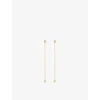 Enamel Copenhagen Womens  Balloon 18ct Yellow Gold-plated 925 Sterling-silver Earrings In Gold