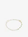 Enamel Copenhagen Lola Pearla 18ct Gold-plated 925 Sterling-silver And Freshwater Pearl Bracelet In Confident