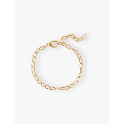 Enamel Copenhagen Womens  Medium 18ct Yellow Gold-plated 925 Sterling Silver Charm Bracelet