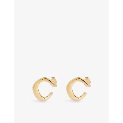 Enamel Copenhagen Womens  Inga 18ct Yellow Gold-plated 925 Sterling-silver Earrings