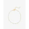 Enamel Copenhagen Womens Sky Lola 18ct Yellow Gold-plated Sterling-silver Enamel And Bracelet