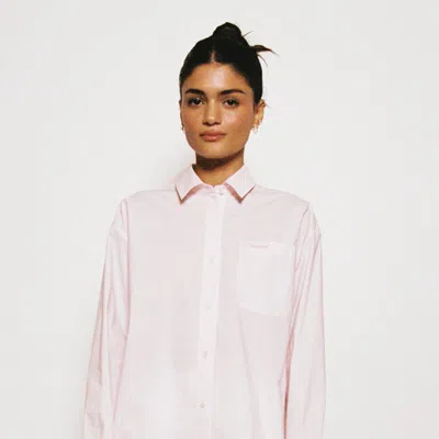 Enavant Ivy Cotton Shirt In Pink