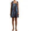 Encantadore Amaia Tola Mini Dress In Blue In Blue