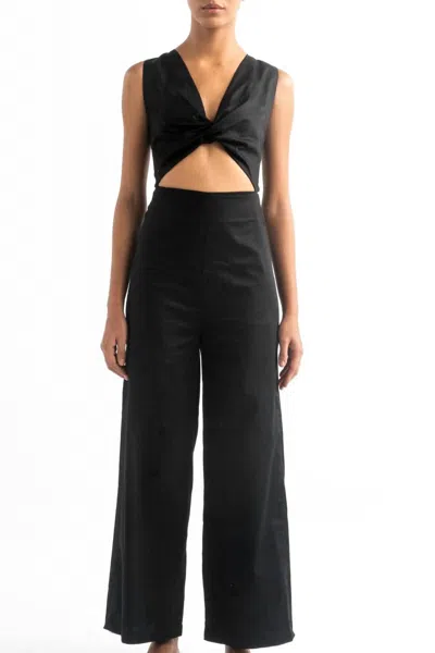 Encantadore Dalia Jumpsuit In Black