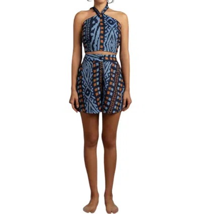 Encantadore Ellen Tola Short In Blue