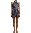 Encantadore Ellen Tola Short In Blue In Blue
