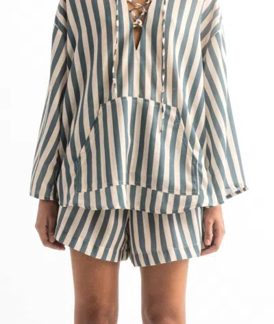 Encantadore Rapha Stripes Hoodie In Green