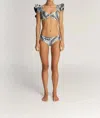 Encantadore Trisha Bikini Bottom In Blue Tumaco In Beige