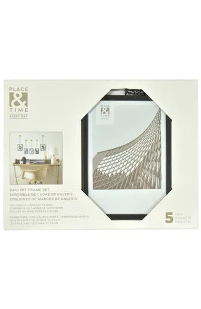 Enchante 5-piece Gallery Frame Set In Black