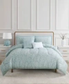 Enchante Accessories Reversible Jacquard Comforter Sets Created For Macys In Blue