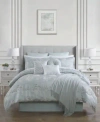 Enchante Accessories Reversible Jacquard Microfiber Comforter Sets Created For Macys In Green