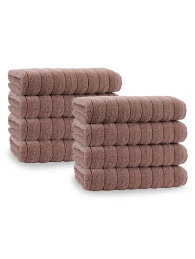 Enchante Home 8-piece Turkish Cotton Wash Towel Set In Beige