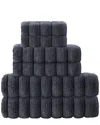 Enchante Home Set Of 6 Vague Turkish Cotton Towel Set