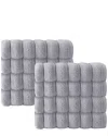 Enchante Home Set Of 8 Vague Turkish Cotton Hand Towels